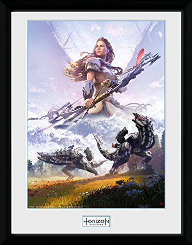 GB Eye Ltd Horizon Zero Dawn, Complete Edition Kunstdruck, gerahmt, 30 x 40 cm, Holz, verschiedene, 52 x 44 x 3 cm