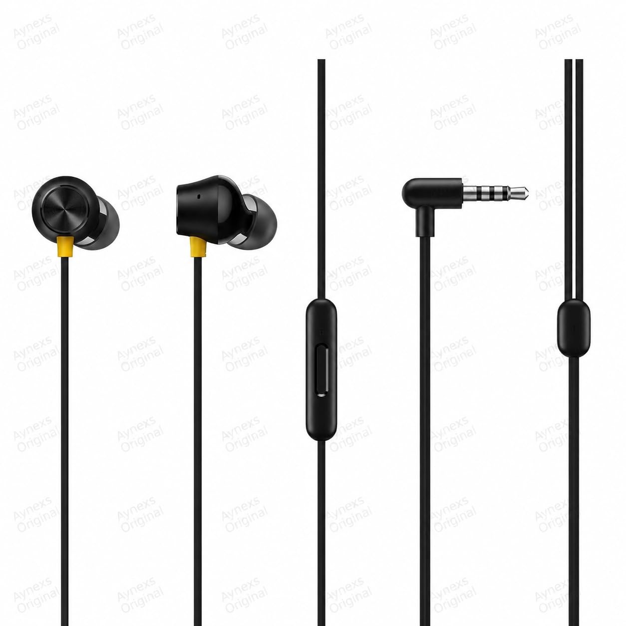 Buds 2 Neo Bass Wired Earphones with Mic | for Realme 2 | 3.5mm Audio Jack -(Black)-image-36