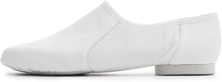 Katz Dancewear White PU Pull On Rubber Split Sole Jazz Practice Jive Cerco Modern Dance Shoes