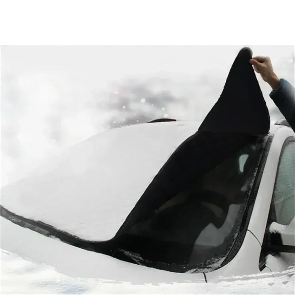 Housse de Protection pour Pare-Brise Housse Pare-Brise 195x70CM Housse Pare-Soleil Pare-Neige Imperméable Protection Magnétique Automobile Protection Pare Brise Hiver