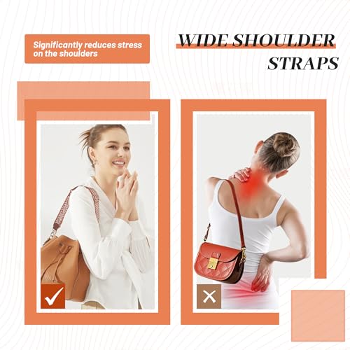 Image of SENTEN Purse Straps for Crossbody Bags,Wide Shoulder Bag Canvas Replacement Strap for Handbag
