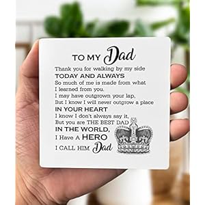 To My Dad Wood Plaque Gift You Are The Best Dad in the World You Are My Hero Plaque with Wooden Stand Wood Sign Plaque Gift Ideas Gift for Dad Best Dad Ever Birthday Christmas Fathers Day Gift