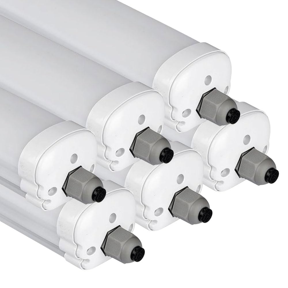 LED Wannen Leuchte 120 cm Decken-Lampe Feuchtraum- Nassraum- Keller- Werkstatt- Büro- Beleuchtung IP65 6400K