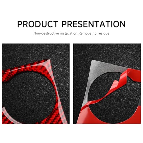 Image of GPS Navigation Panel Cover Decals for 2011-2020 Dodge Durango Accessories Carbon Fiber Stickers