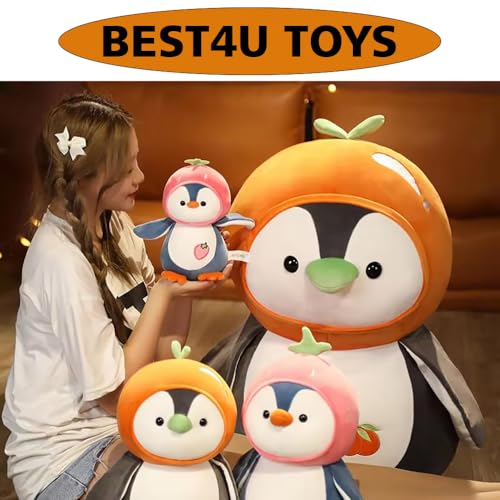 Image of Fruit Penguin Orange - Soft Plush Stuffed Toy for Kids & Girlfriend, Soft Toy for Kids - Birthday Gift for Girls, Plush Toy Big Cuddly Hugging Bear, Gifts for Valentine's Day