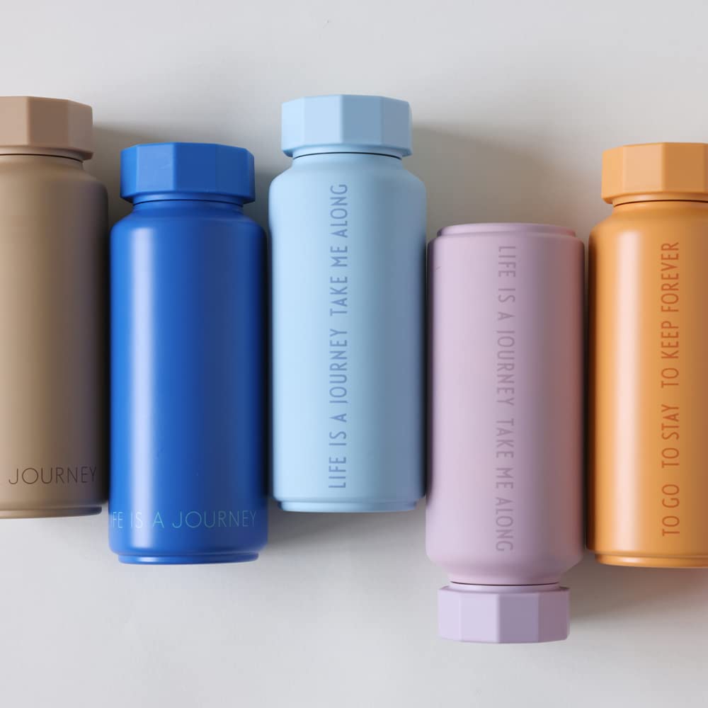 Design Letters Thermosflasche 500 Ml | Weihnachtsgeschenke Kleinigkeiten, Weihnachtsgeschenke für Frauen & Weihnachtsgeschenke für Männer | Thermoskanne | Isolierflasche Edelstahl 12h heiß 24h kalt