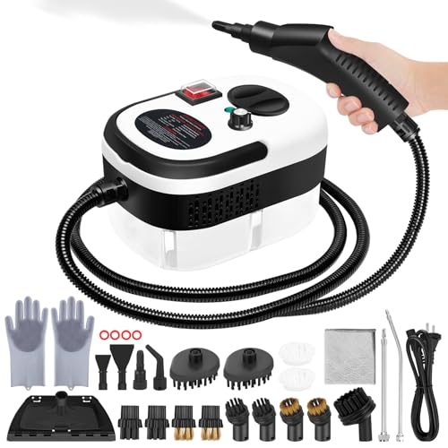 6 Level Adjustable Handheld Steam Cleaner for Home,15s Heat-Up Pressurized Steamer for Cleaning...