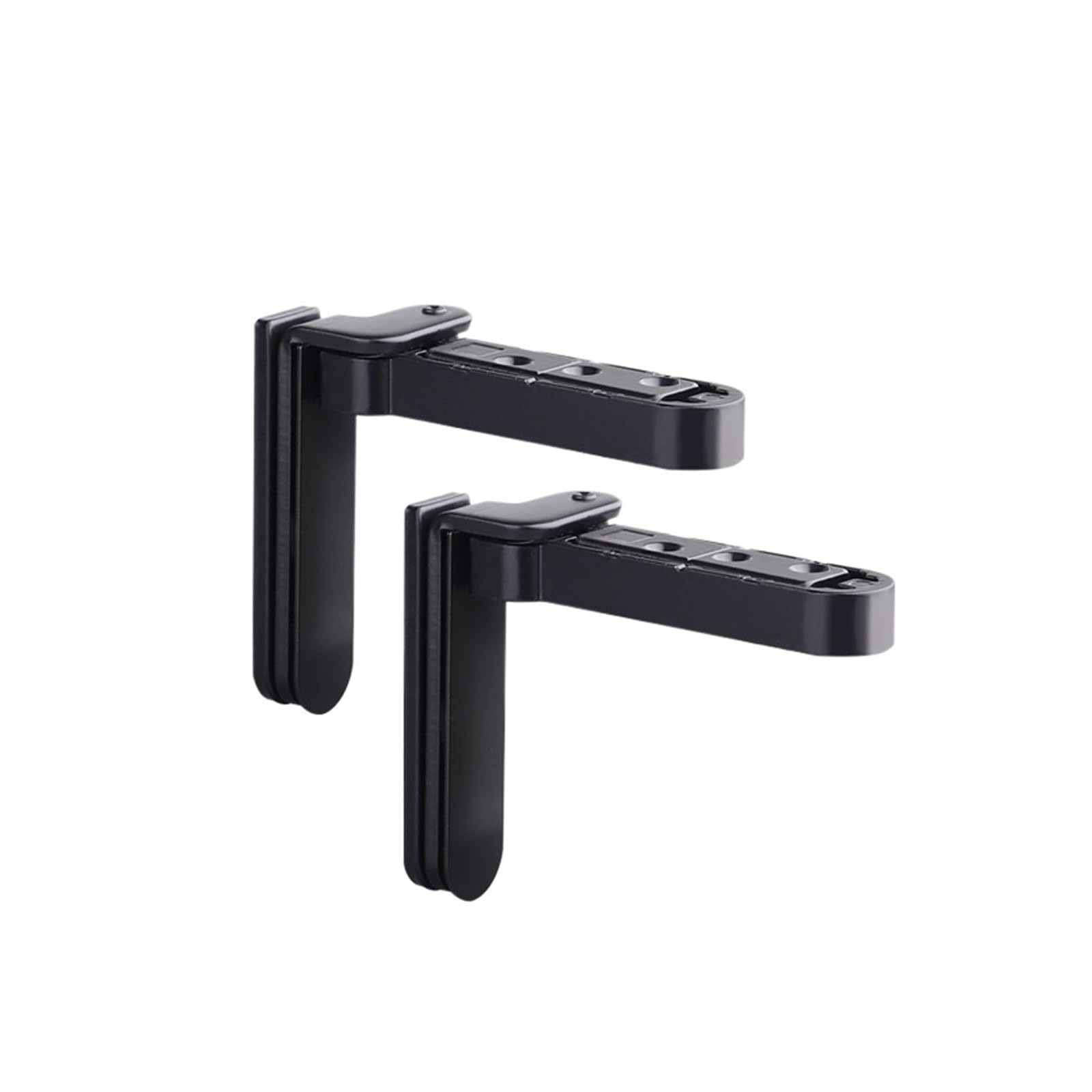 GeRRiT 2 szt. Niewidoczne zawiasy w drzwiach 3D regulowany obrotowy zawias ze stopu cynku ukryty świat do kuchni sprzęt meblowy do domu (Size : schwarz)