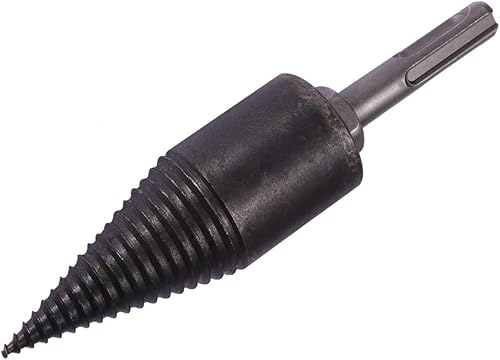 Tofficu Broca divisora de madera de 1.654 in, broca divisora de madera resistente, taladro eléctrico de cono de tornillo, divisor de troncos,