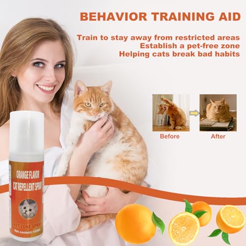 Tlettsteinkle CDS-V09 Cat Deterrent Spray, Cat Repellent Spray Indoor, Cat Urination Deterrent Keep Cats Away, Cat Scratch Deterrent Spray Training Aid Indoor And Outdoor thumb #3