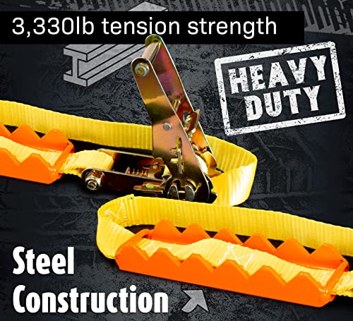 Metal Gripper Tire Chains Strap - New Version Of Traction Boards Offroad Snow Chains - Compact Tool Kit Replaces Recovery Boards & Tire Chain - For Stuck Tires In Ice Mud Sand Snow - Car Suv Truck Atv #TOP3