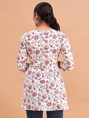 Image of feranoid Women Cotton Angrakha Kurti