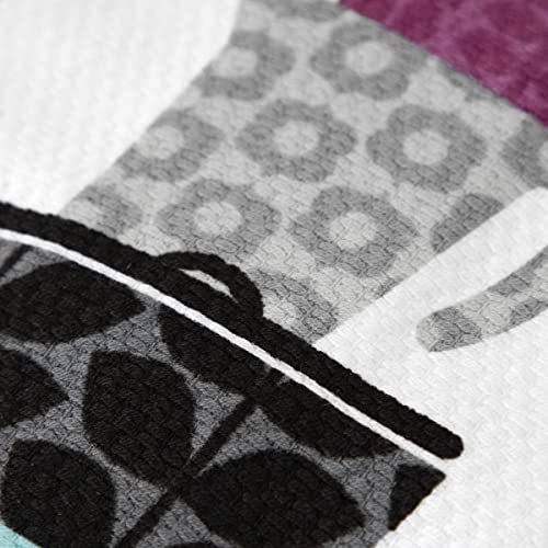 T-Fal Textiles 62454 2-Pack Pots & Pans Print Dual Sided Woven Weave Cotton Kitchen Dish Towel, 2 Count #TOP2