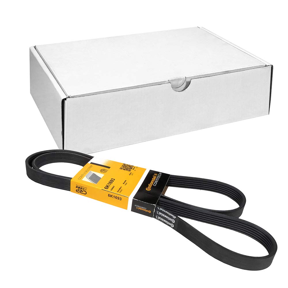 Contitech 6PK1693 V-Ribbed Belts, Black