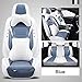 Congxy Housse de Siege Voiture Universelle Accessoire pour Hyundai i20(PB) (GB) Sport GO! Yes! Active(GB) Active Yes! Coupe(GB) Play(GB) (BC3) / i20N(BC3) / i20 N Line(BC3), Luxe Bleu Clair