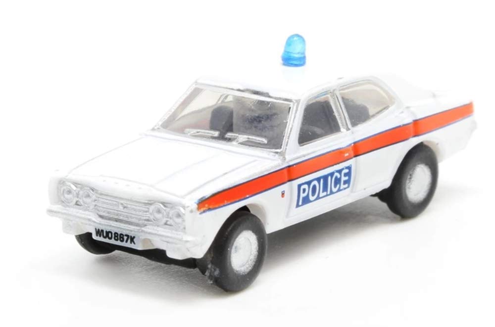 Oxford Diecast NCOR3004 Ford Cortina MKII Devon And Cornwall Police N Gauge *NOT A TOY* Collectors Model *NOT A TOY*