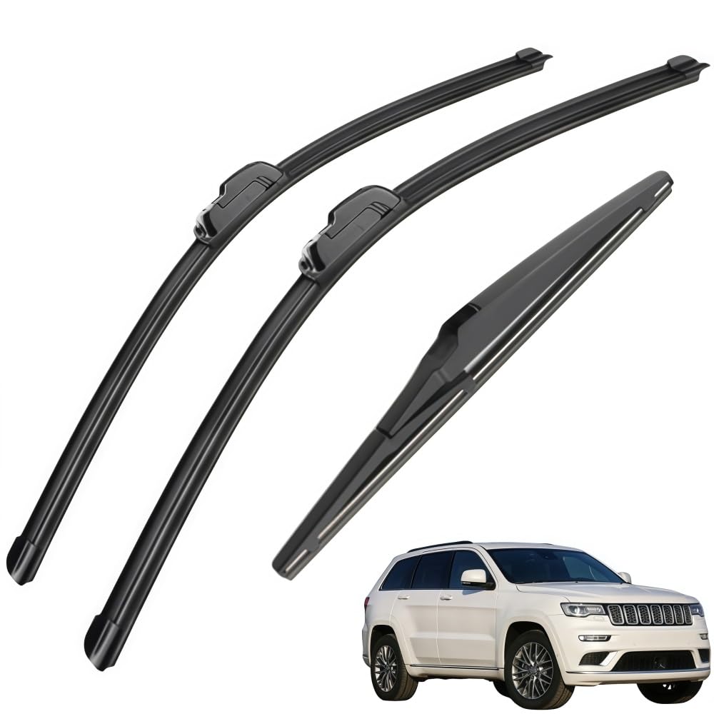 ocpcrn Car Windshield Wiper Blades for Jeep Grand Cherokee 2018,Premium All-Season Windshield Wiper Blades,Replacement Wiper Blades,Stable and Quiet