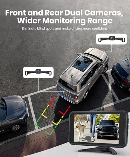Image of AUTO-VOX Wireless Backup Camera for Truck Easy Install Dual Camera USB Port