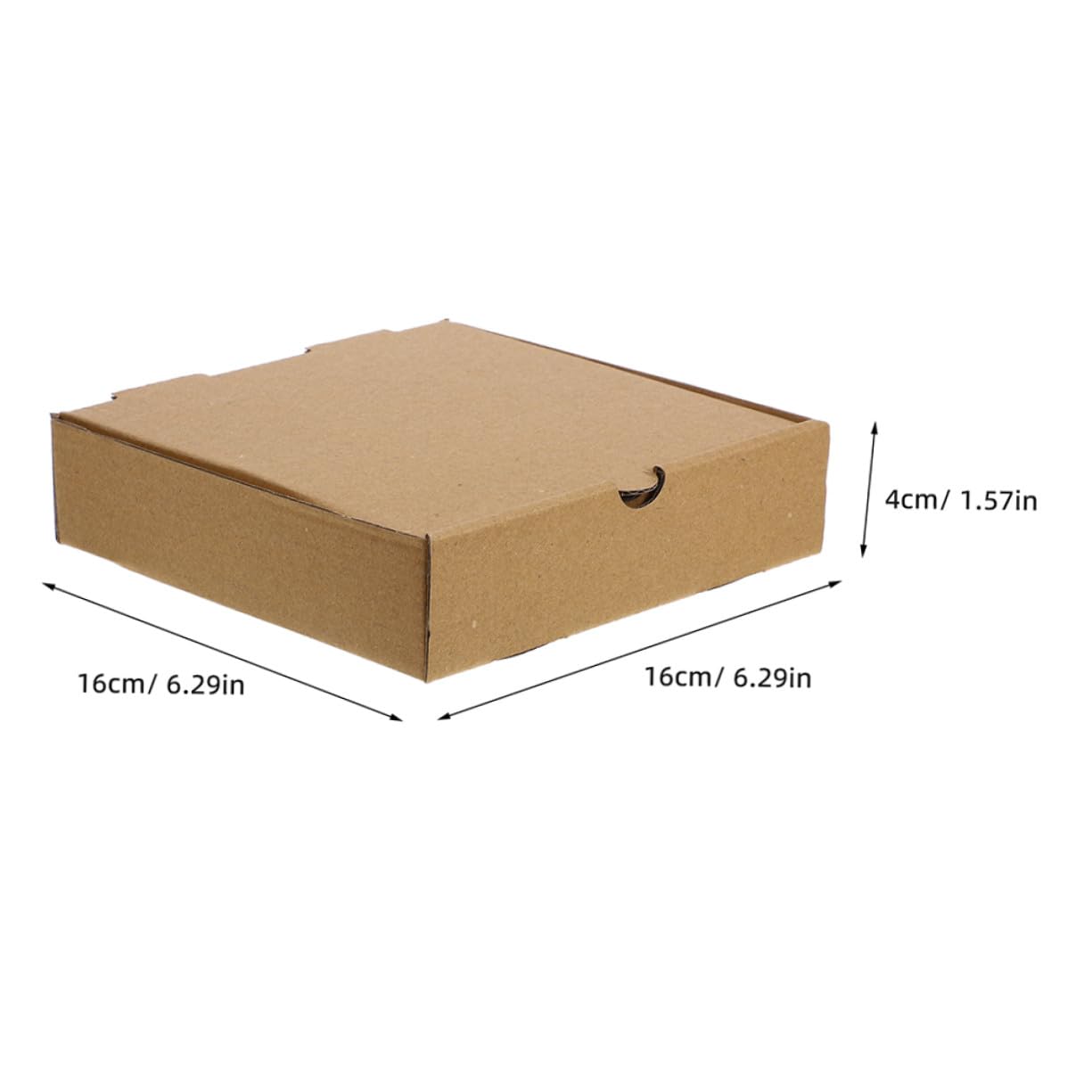 COLLBATH 20 Cajas de Pizza Kraft Cuadradas Planas para Llevar, Resistentes y Versátiles para Pizzerías y Comida Rápida