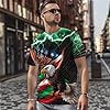 GANMP Unisex 3D Graphic Print T-Shirts for Men Women Casual Short Sleeve Tees Shirt Top, Eagle, XXL #5