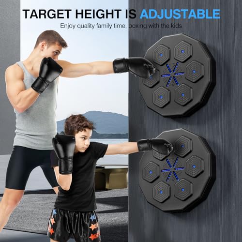 2024 New Music Boxing Machine, Upgraded 2.0 Smart Bluetooth Music Boxing Parent-Child Games, Wall-Mounted Exercise Equipment for Home Exercise - Thumbnail 6