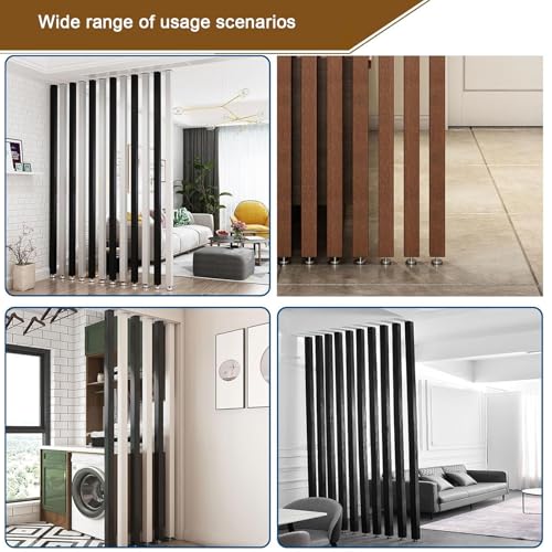 Design polyvalent à lamelles pour séparateur de pièce 145 cm - 7