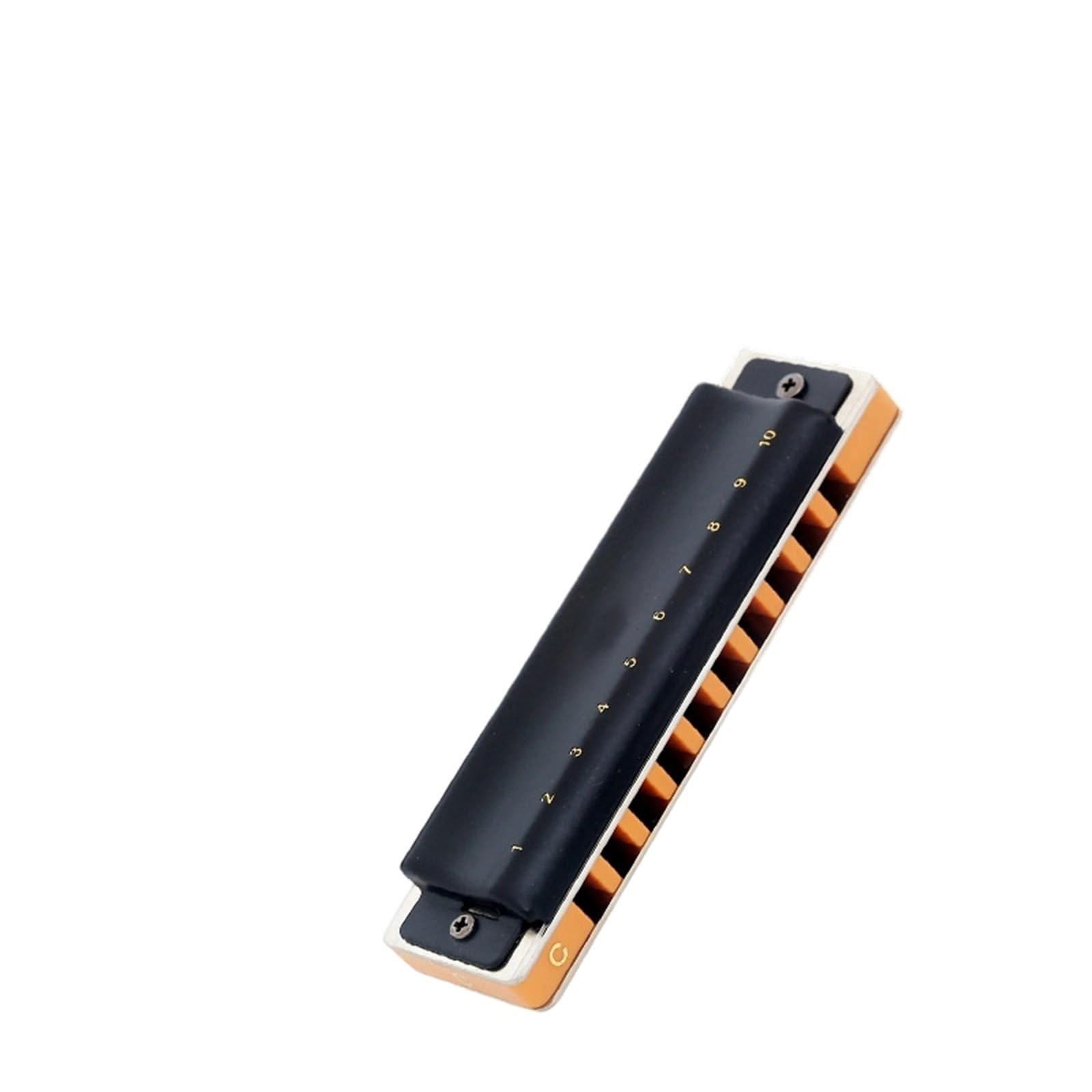 Principianti Armonica Armonica Blues Professionale A 10 Fori Con Custodia In Plastica E Coperchio In Rame