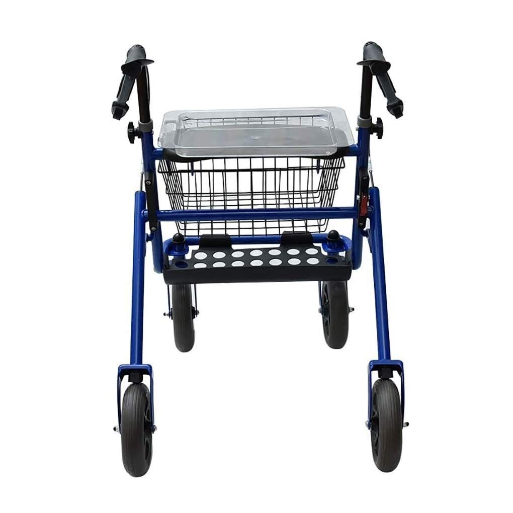 Chodziki dla seniorów, chodzik rollator, dla osób niepełnosprawnych, z koszem do przechowywania i platformą, kółka