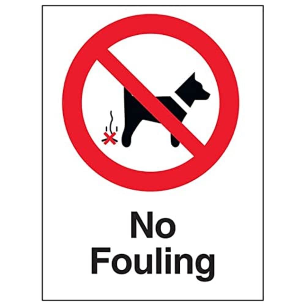 V Safety Eco Friendly Prohibition Dog - No Fouling - 150 X 200mm, Multi, 150x200mm
