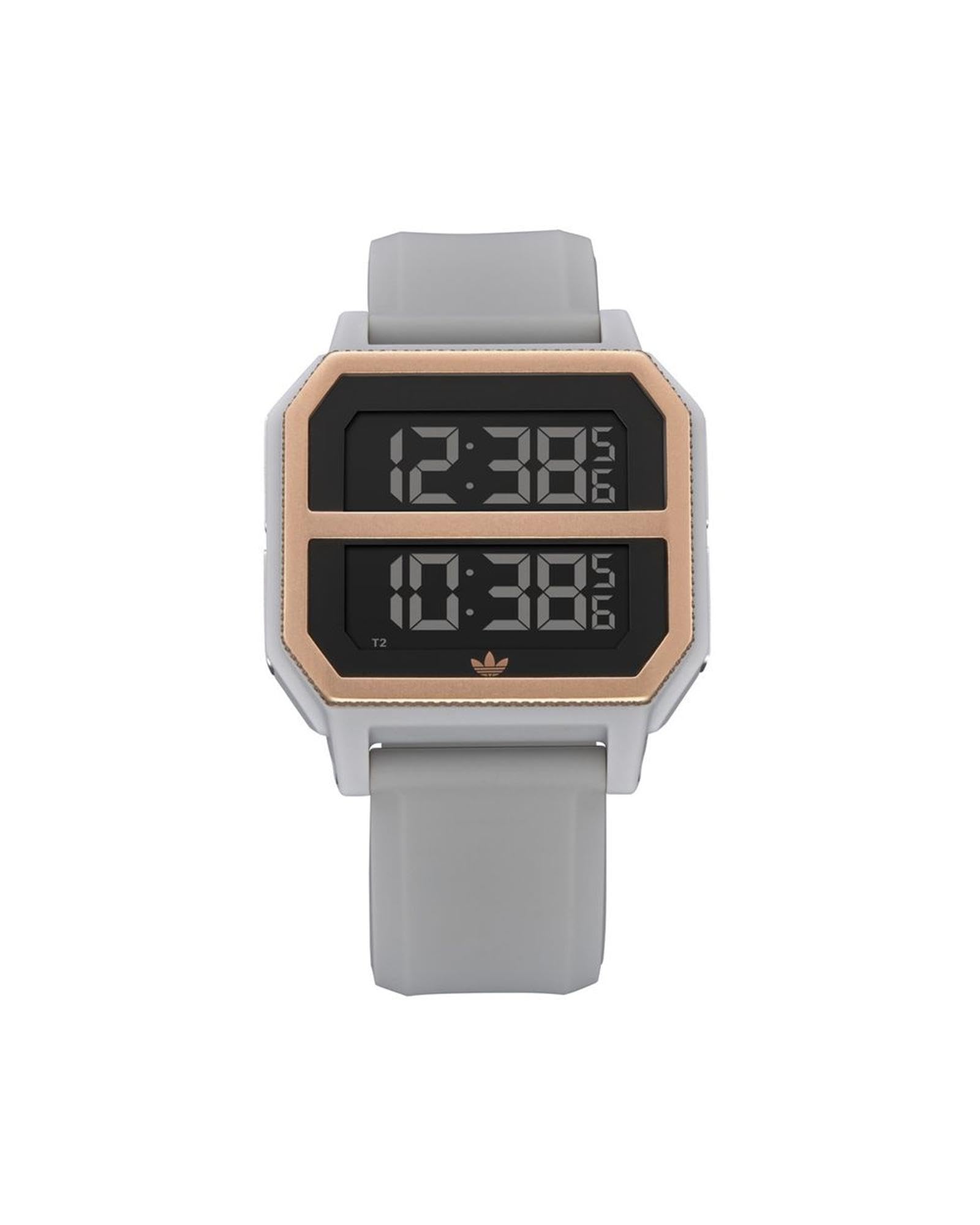 adidas Orologio digitale unisex adulto con cinturino in silicone Z16-3272-00, Granite/rame., Cinturini