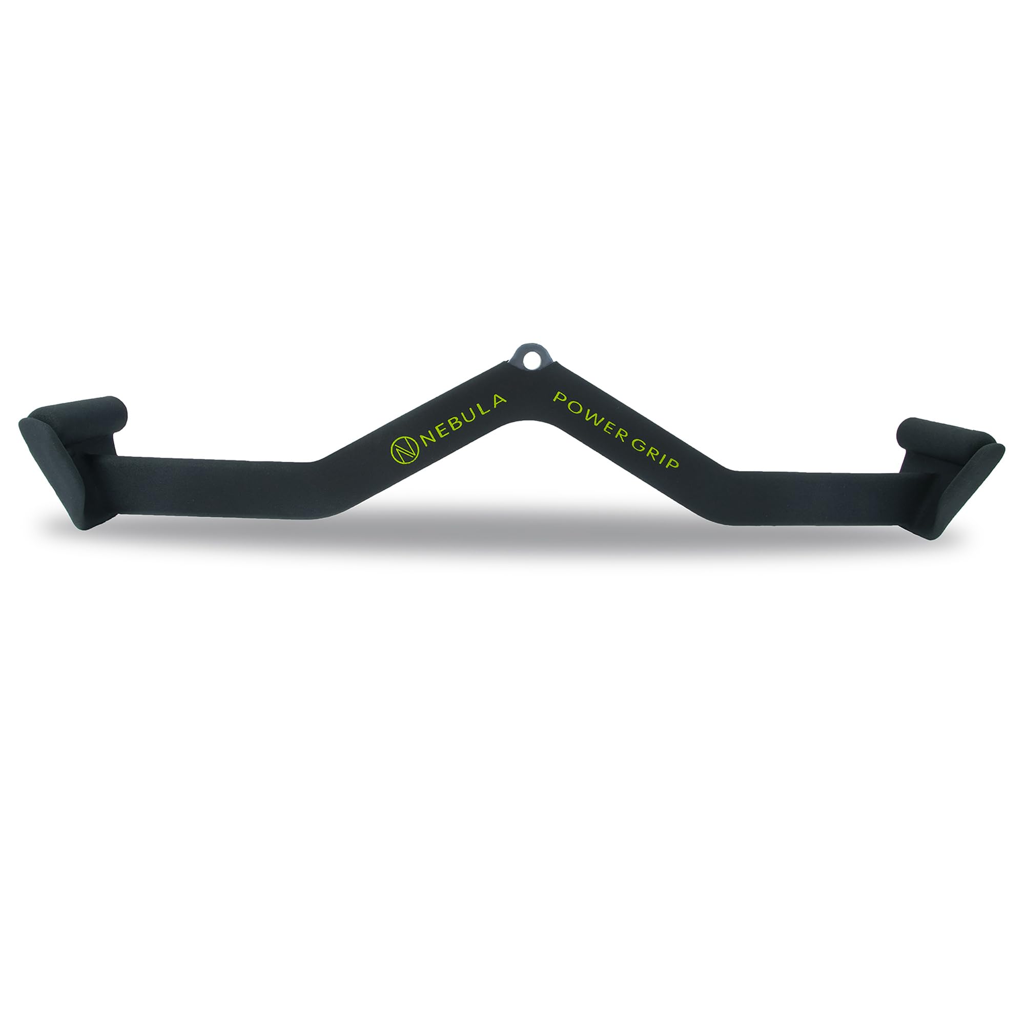 Nebula Power Bar Lat Pull Down Bar Attachments | Cable Pulley Machine System | At Home or Gym | For Weightlifting, Strength Training, Triceps, Back, Shoulders | 75cm Wide Neutral Grip