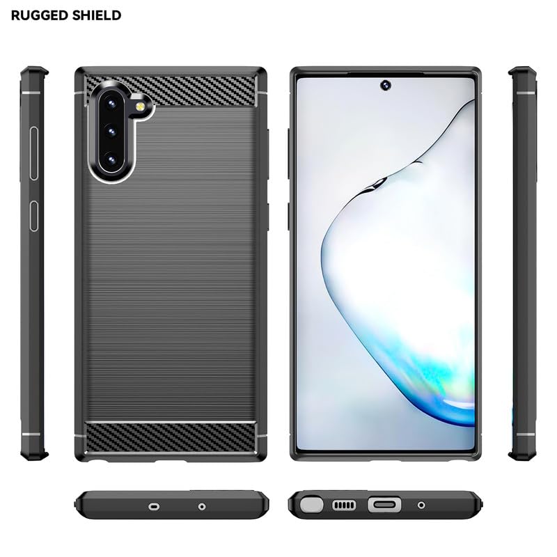 Image of Hybrid Carbon Fiber Back Case for Samsung Galaxy Note 10 (Black)