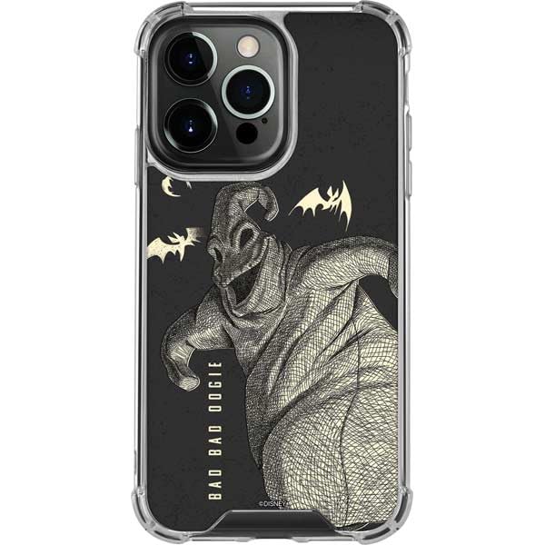 Skinit Clear Phone Case Compatible with iPhone 16 Pro Max - Officially Licensed Disney The Nightmare Before Christmas Bad Bad Oogie Design