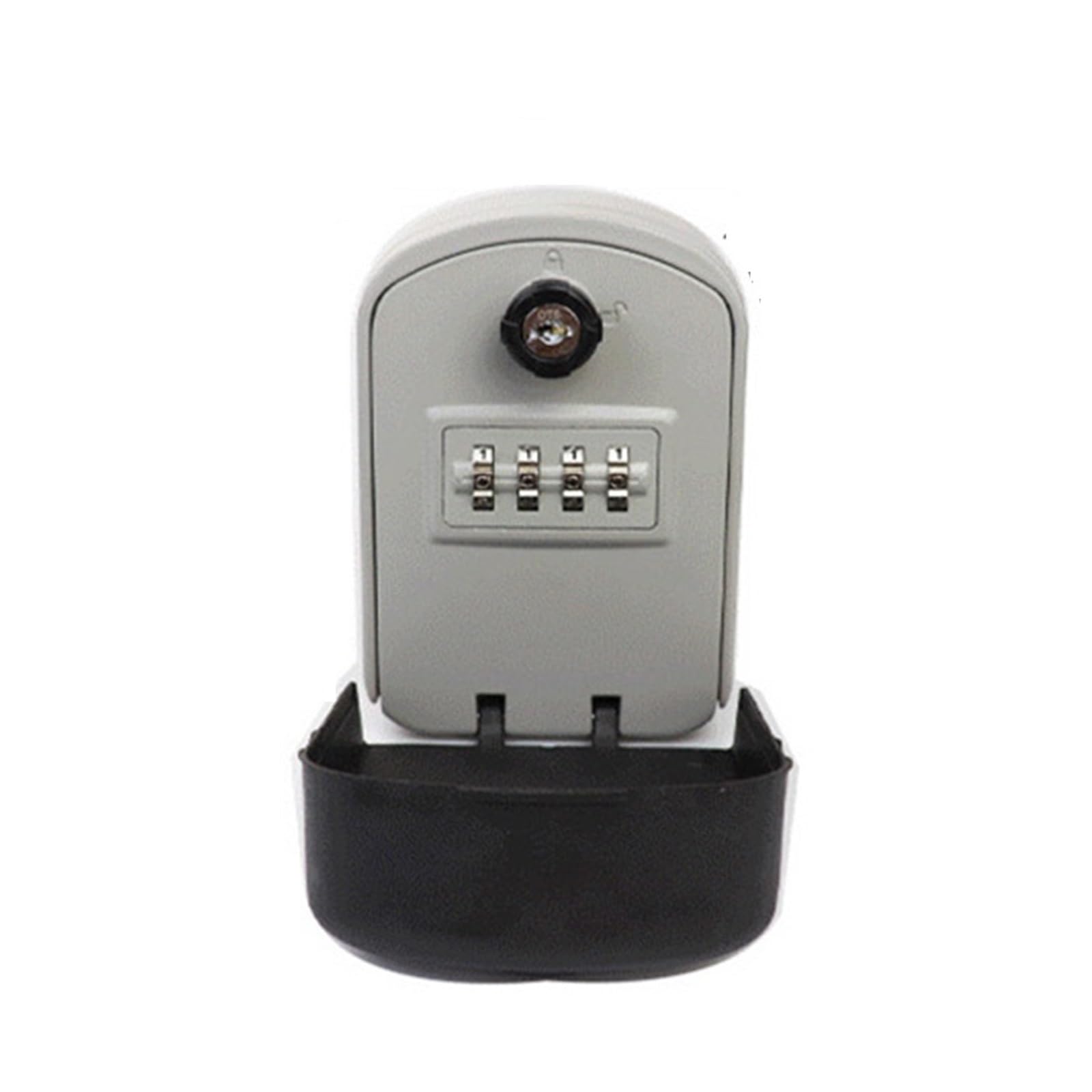 Security Safe Box Wall Mount Key Storage Secret Box ，Organizer 4 Digit Combination Password Security Code Lock with Safe for Home Outdoor(Grijs)