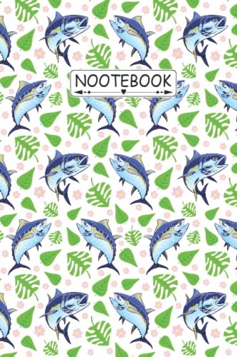 Tuna Notebook: Tuna Fish Lovers Blank Lined Journal Notebook for Women, Girls, and Kids