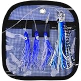 AugustknowU Señuelo de calamar offshore con sistema de peso equilibrado para un rendimiento de fundición consistente y control de profundidad (6 pulgadas azul)