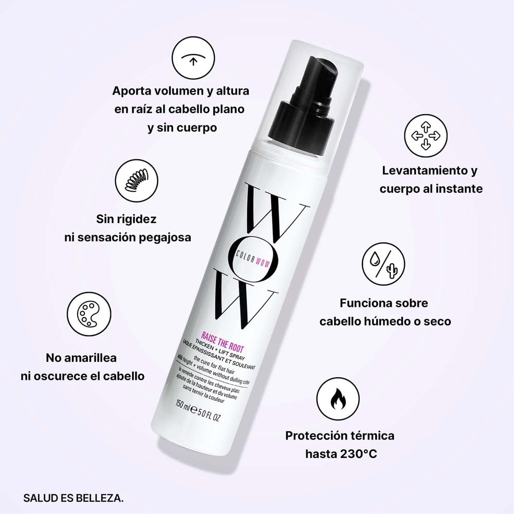 COLOR WOW Raise the Root, spray do delikatnych włosów, elastyczny chwyt, 150 ml