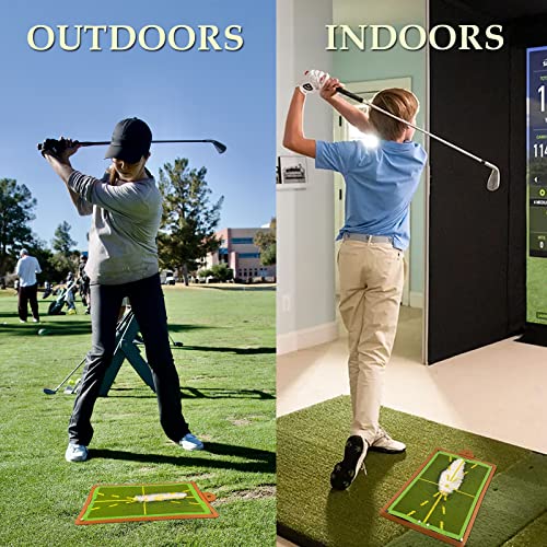 Golf Training Mat For Swing Detection, Analysis Path And Correct Hitting Posture Practice Mat, Feedback Advanced Indoor, Outdoor #TOP3