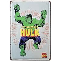 Chapa Vintage de Hulk - 20 x 30 cm: ¡Añade Fuerza y Estilo Retro