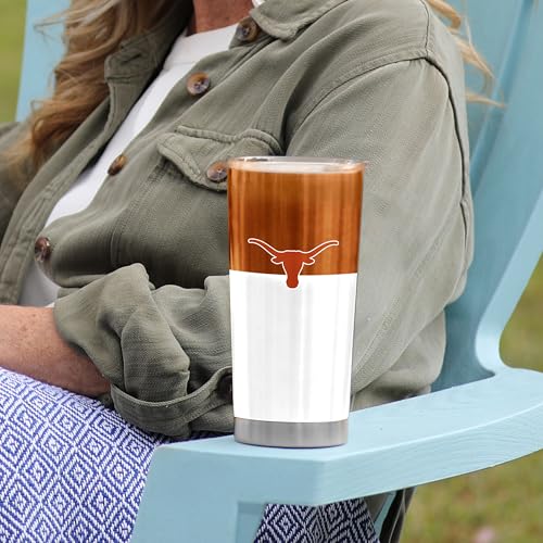 Image of Logo Brands 20 oz Powder Coat Tumbler- Insulated Tumbler with Lid for Water, Iced Tea or Coffee, Smoothie and More