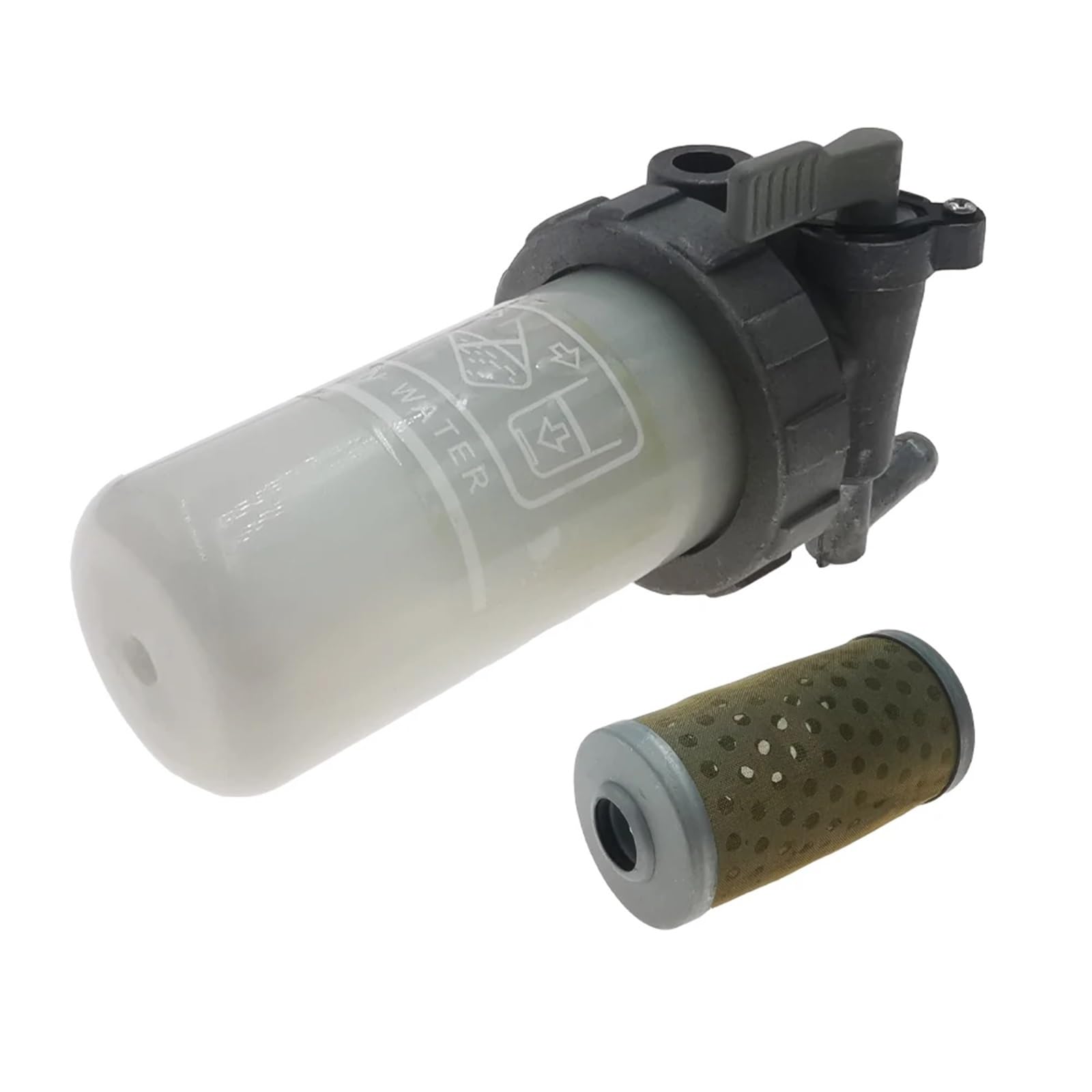 filtro de combustible Conjunto separador de agua y combustible 1G410-43350 1G311-43380 para PC200-7 220-7 Reemplaza WF10035 121850-55710 Reemplazar(2PCS)
