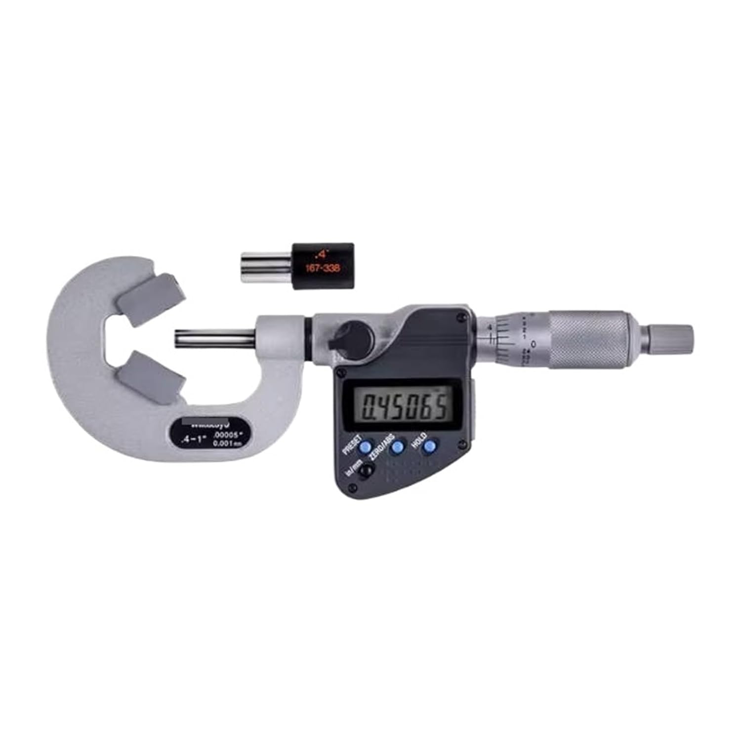 V-Anvil Outside Micrometer 314-362-30 0.4-1" Caliper Type with Carbide Tips Machinist Tool for Metalworking