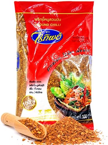 Raitip Ground Chilli for Thai Cuisine 100 Gram by Raitip (100 G, 1)