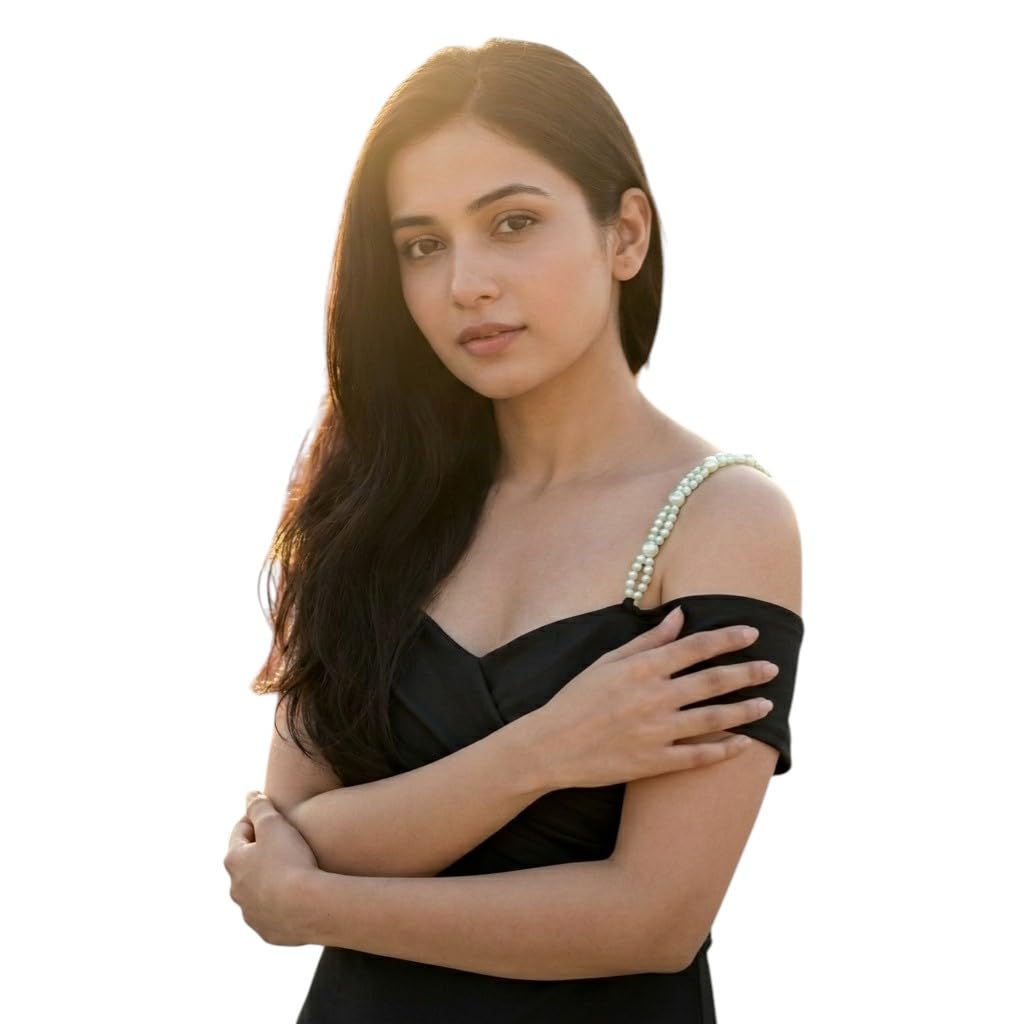 Adjustable Detachable Pearl Bra Straps for Women | Handmade Fancy Partywear Straps | 1 Pair