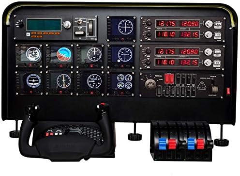 Meza Mount Flight Simulator Cockpit ,Pc Wheel Stand Pro Flight Simulator Cockpit Kit - Pre-Cut Flight Sim Mounting Set - Compatible With Logitech, Saitek & Honeycomb Yokes, Throttle Panels