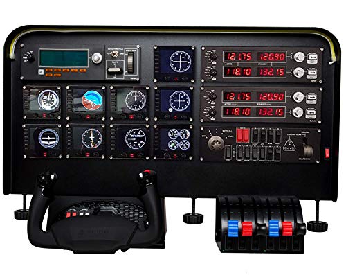 Meza Flight Simulator Cockpit ,wheel stand pro flight simulator cockpit Kit - Pre-Cut Flight Sim Mounting Set - Compatible with Logitech, Saitek & Honeycomb Yokes, Throttle Panels
