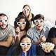 10 Stück 3D Brille,3D Brillen für 3D Fernseher,3D Brille für Fernseher,3D Filme mit Brille Prime,Sonnenfinsternis Brille,3D Brille Kinder für Filme Oder PC-Spiele und Film Dekoration(Rot und Blau)