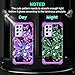 Miqala for Galaxy S21 Ultra 5G Case,Glow in The Dark Three Layer Heavy Duty Shockproof Full Body Protection Hard Plastic Bumper+Soft Silicone Case for Samsung Galaxy S21 Ultra 6.8 inch,Dark