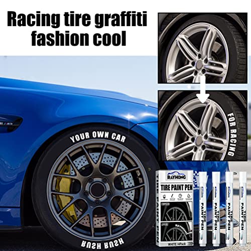Kimiss KIMISSWZPCIEO0YU 4 Pack White Paint Pen White Paint Markers Pens Tire Marker White Waterproof Oil Based Paint Pen Car Tire Marker Marking Pens Permanent Markers thumb #7