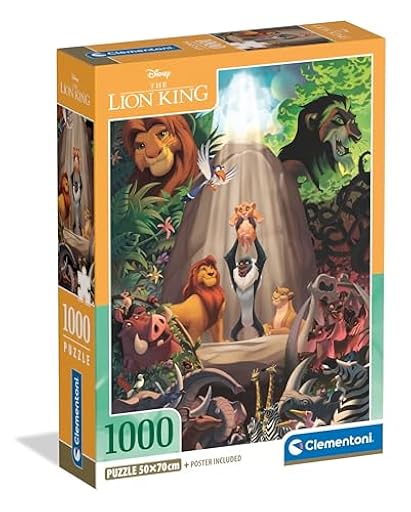 Clementoni Disney The Lion King, Puzzle de 1000 Piezas para Adultos y Niños de 14 Años, Disney, Caja Compacta, Juego de Habilidad para Toda La Familia, Fabricado en Italia - 39902 | Ya disponible en tu tienda friki favorita! En mundofriki.es!